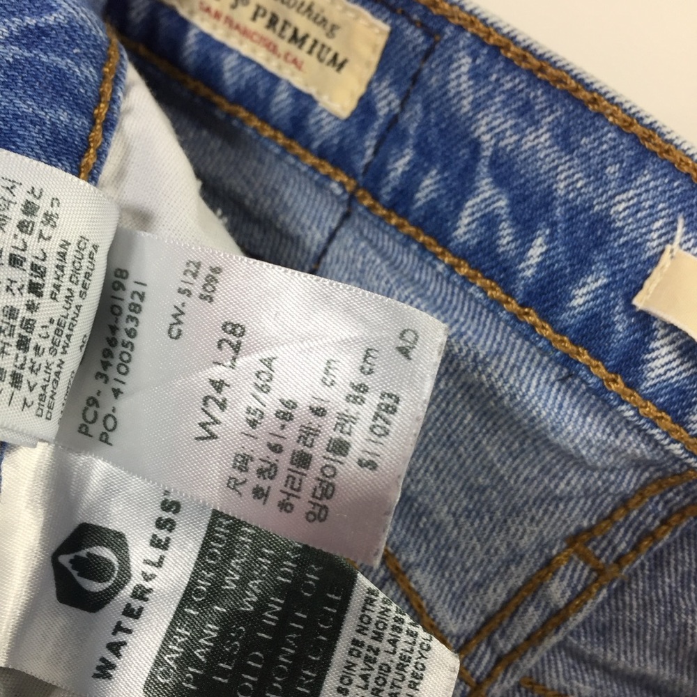 Levi's Wedgie Straight High Rise Button Fly Cotton Blend Blue Jeans - Picture 6 of 13